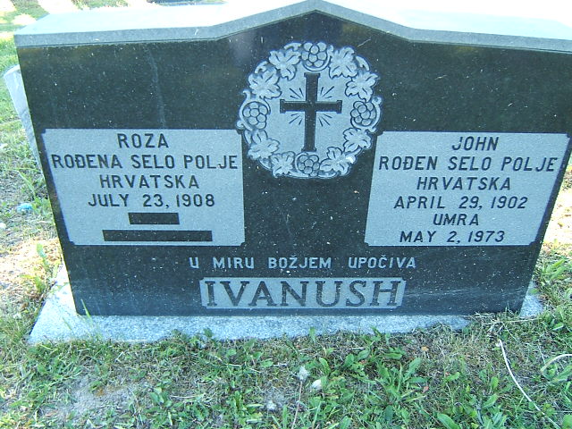 Headstone image of Ivanush