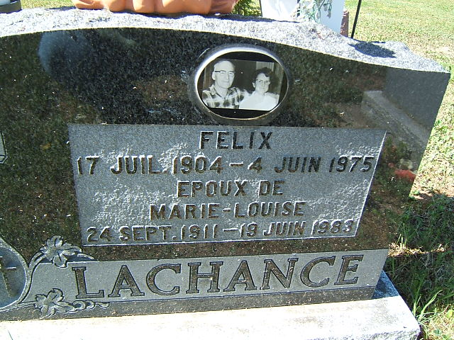 Headstone image of Lachance