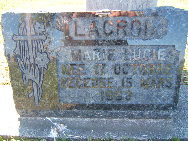 Headstone image of Lacroix