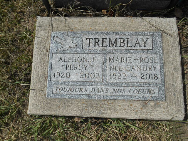 Headstone image of Tremblay