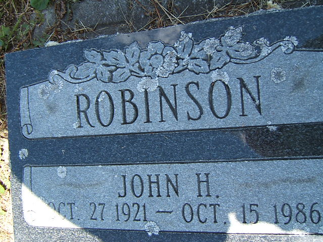 Headstone image of Robinson