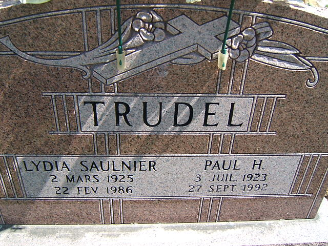 Headstone image of Trudel