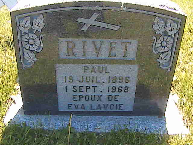 Headstone image of Rivet