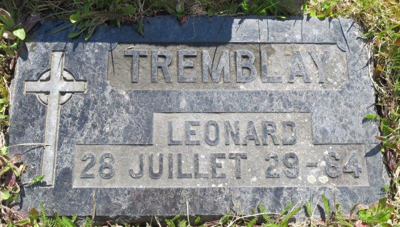 Headstone image of Tremblay