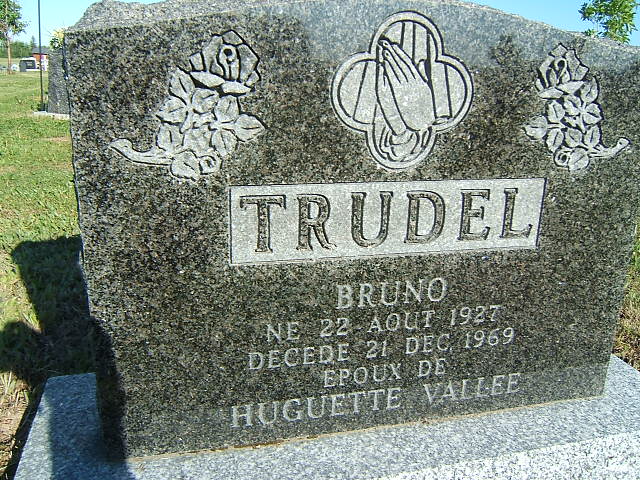 Headstone image of Trudel