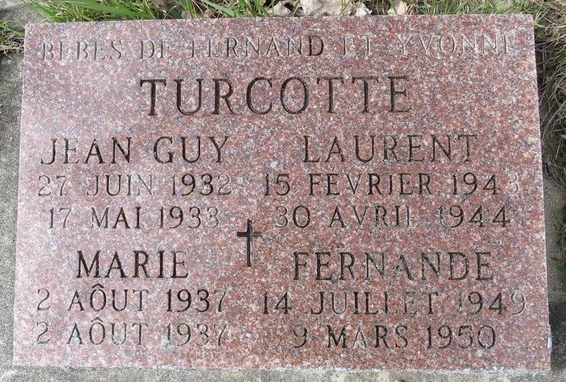 Headstone image of Turcotte