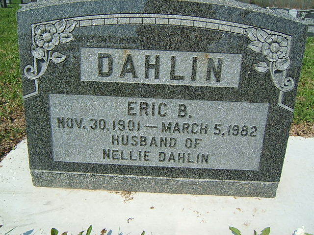 Headstone image of Dahlin