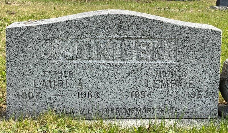 Headstone image of Jokinen