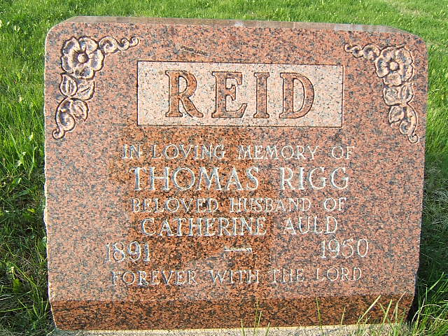 Headstone image of Reid