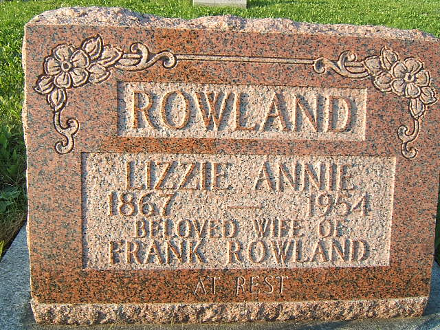 Headstone image of Rowland