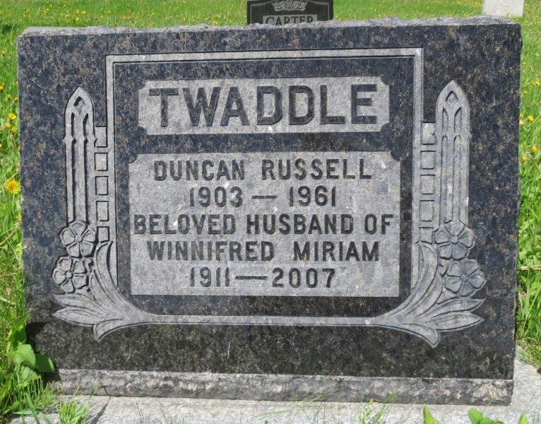 Headstone image of Twaddle