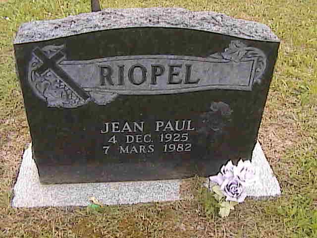 Headstone image of Riopel