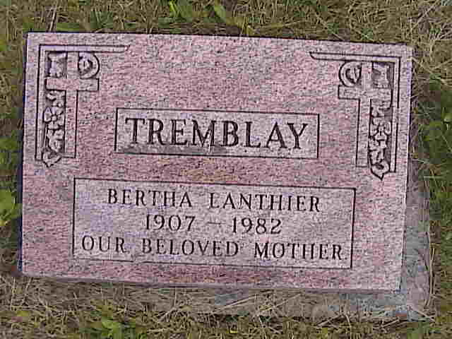 Headstone image of Tremblay