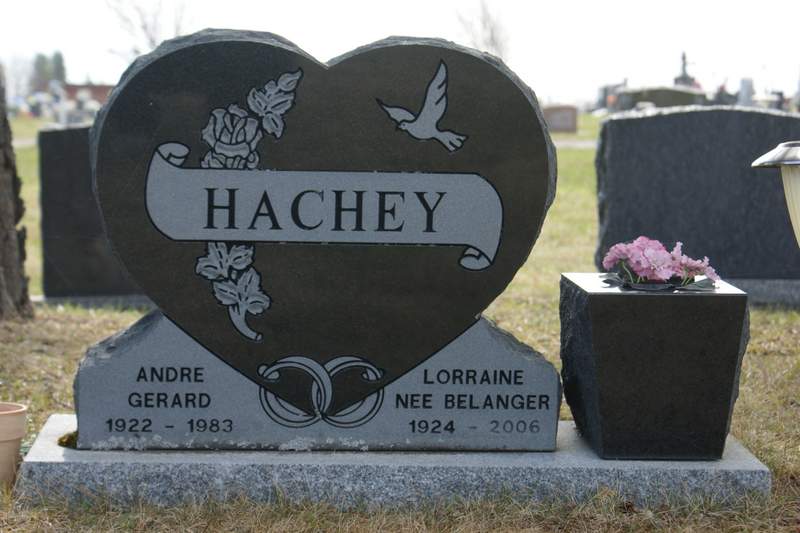Headstone image of Hachey