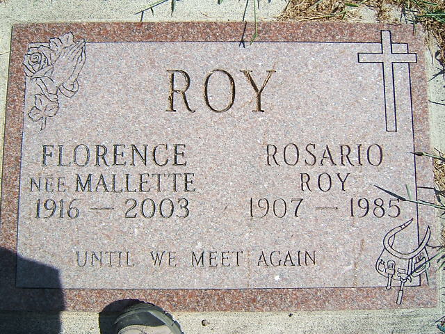 Headstone image of Roy