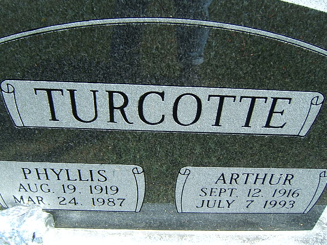 Headstone image of Turcotte