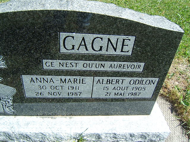 Headstone image of Gagné