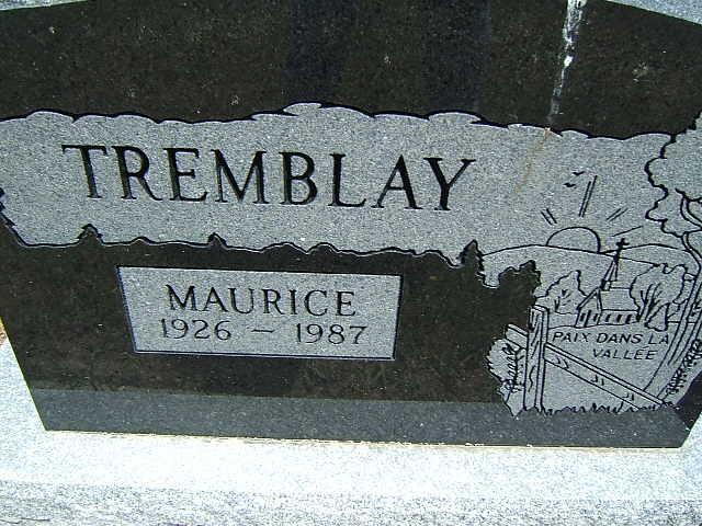 Headstone image of Tremblay