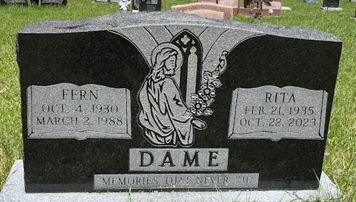 Headstone image of Dame