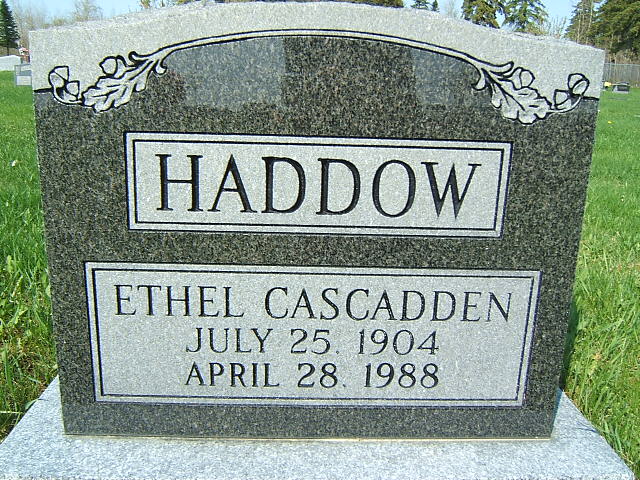 Headstone image of Haddow