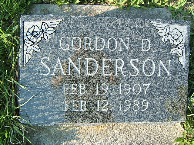 Headstone image of Sanderson