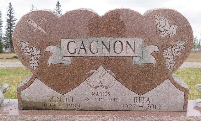 Headstone image of Gagnon
