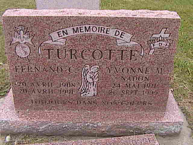 Headstone image of Turcotte