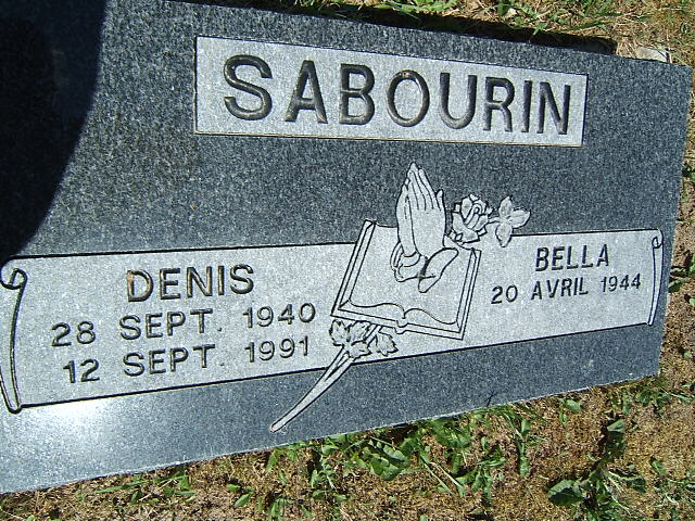 Headstone image of Sabourin