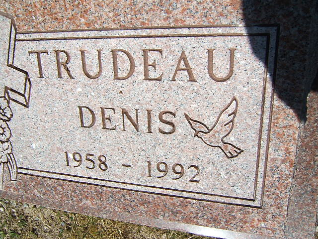 Headstone image of Trudeau