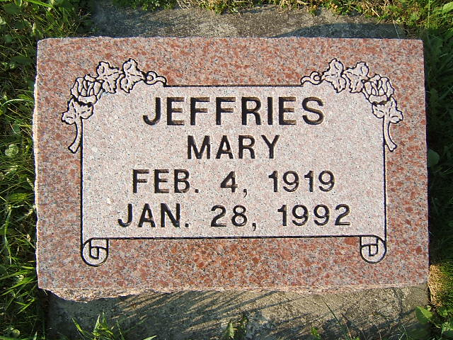 Headstone image of Jeffries