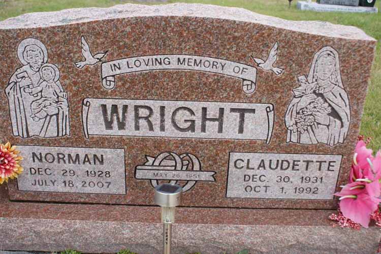 Headstone image of Wright