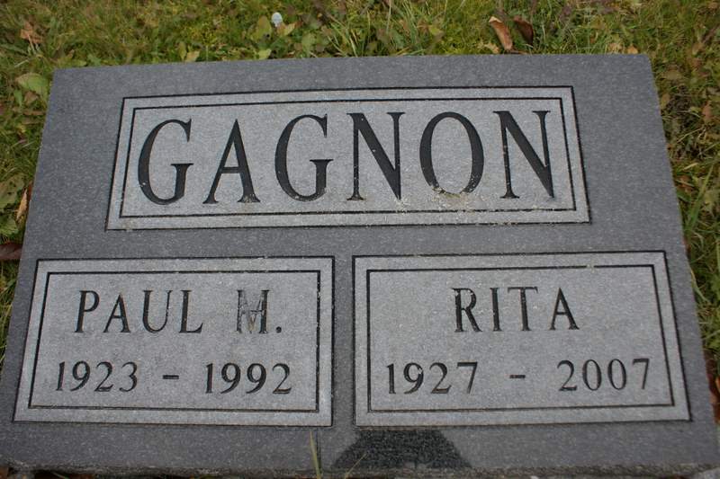 Headstone image of Gagnon