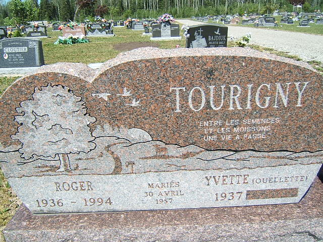 Headstone image of Tourigny