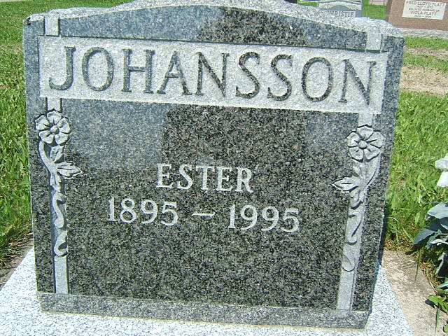 Headstone image of Johansson