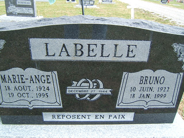 Headstone image of Labelle