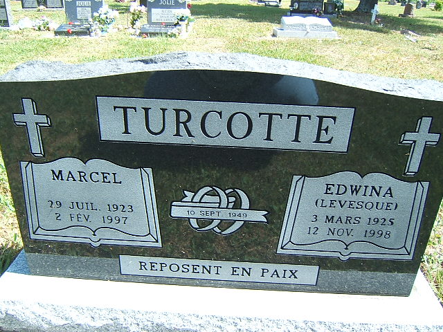 Headstone image of Turcotte