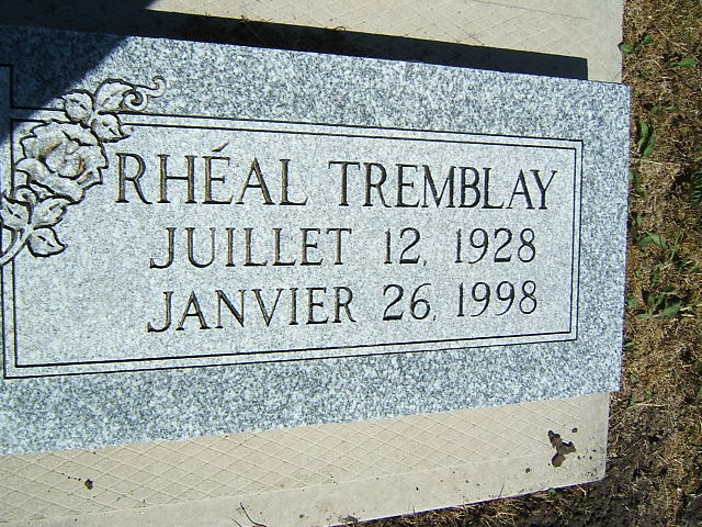 Headstone image of Tremblay