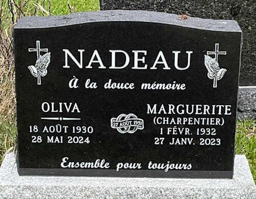 Headstone image of Nadeau