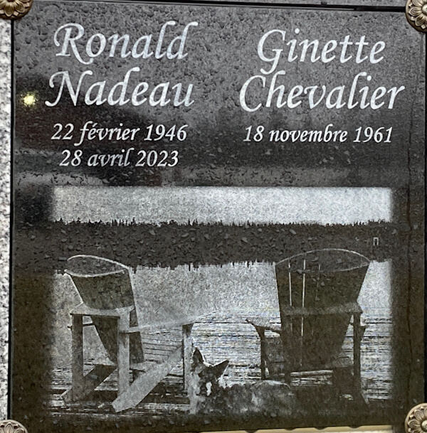 Headstone image of Nadeau