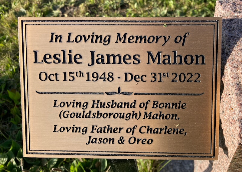 Headstone image of Mahon