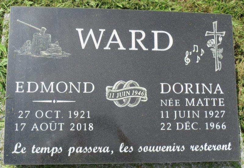 Headstone image of Ward