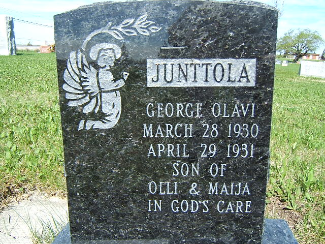 Headstone image of Junttola