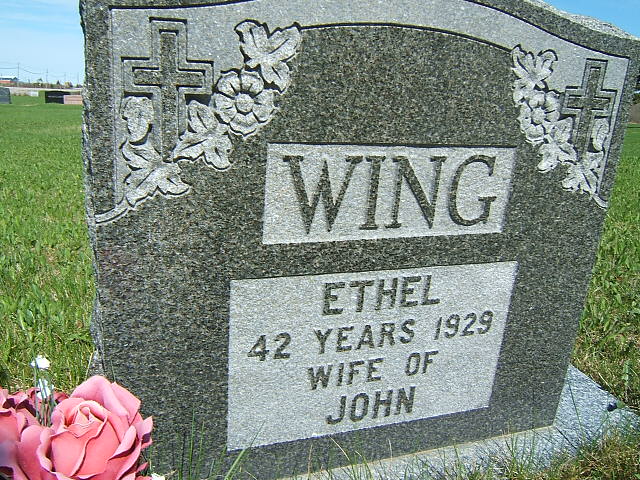 Headstone image of Wing