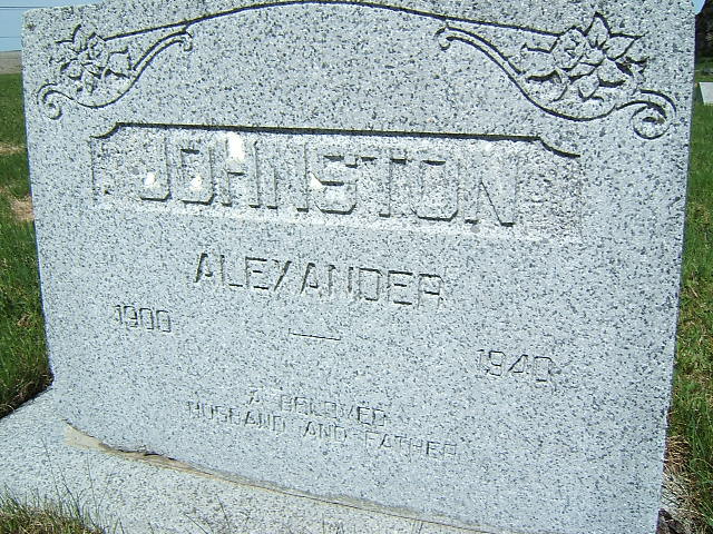 Headstone image of Johnston