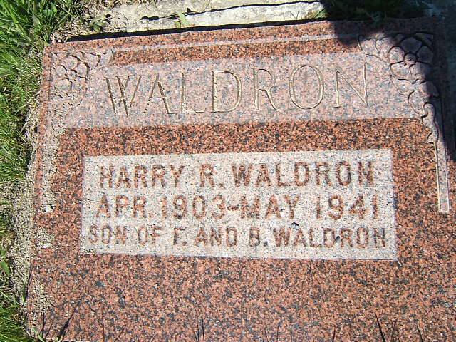 Headstone image of Waldron