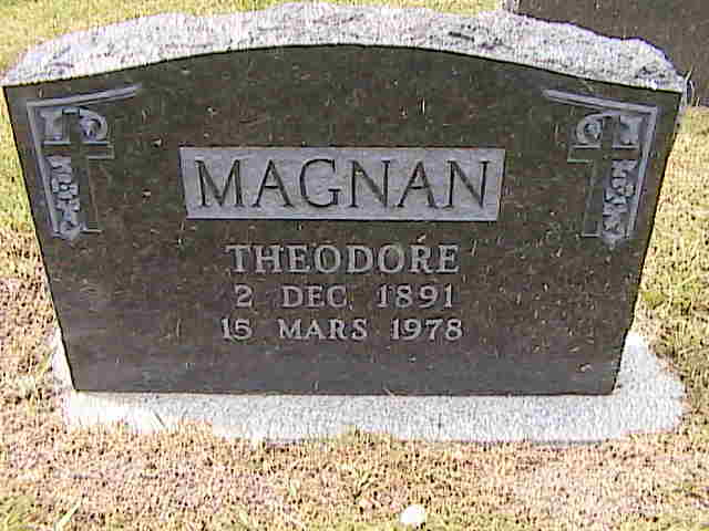 Headstone image of Magnan