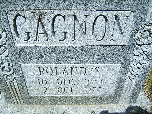 Headstone image of Gagnon