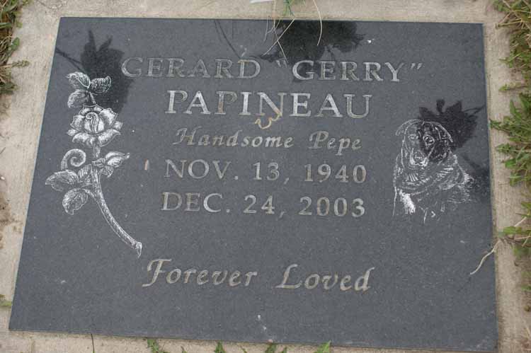 Headstone image of Papineau