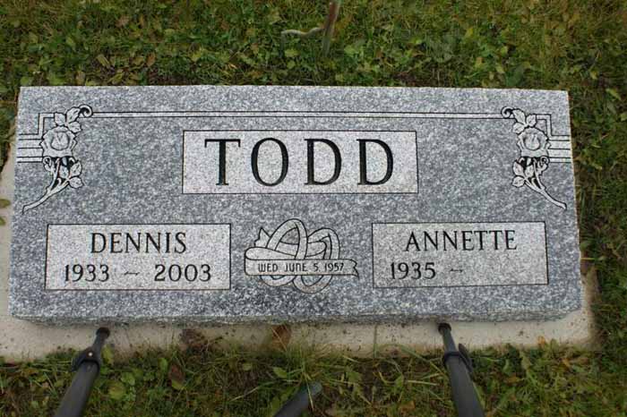 Headstone image of Todd