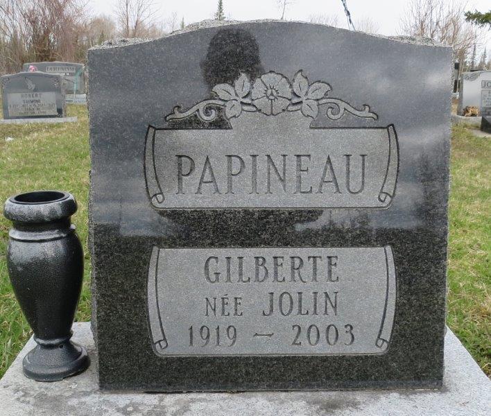 Headstone image of Papineau